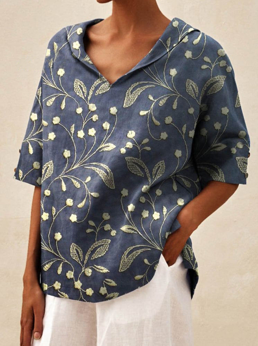 Andrea | Lekki letni top w kwiaty