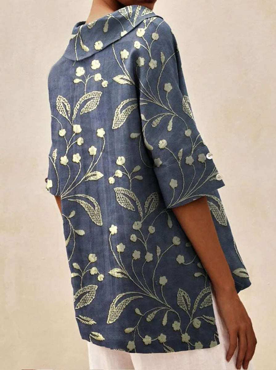 Andrea | Lekki letni top w kwiaty