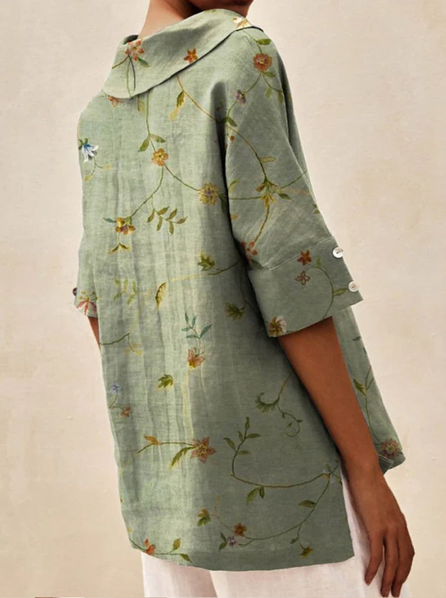 Andrea | Lekki letni top w kwiaty