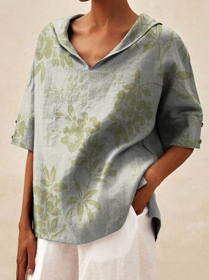 Andrea | Lekki letni top w kwiaty