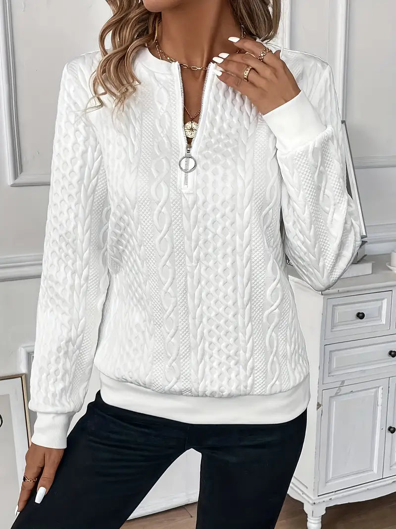 Lucia | Elegancki sweter na zamek