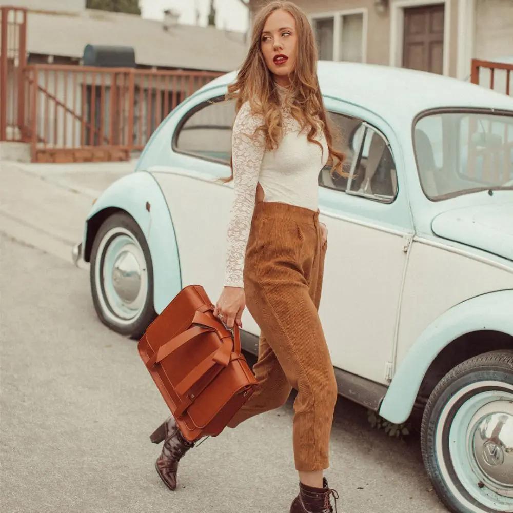 Noué | Torebka retro Twist, niebiesko-różowa