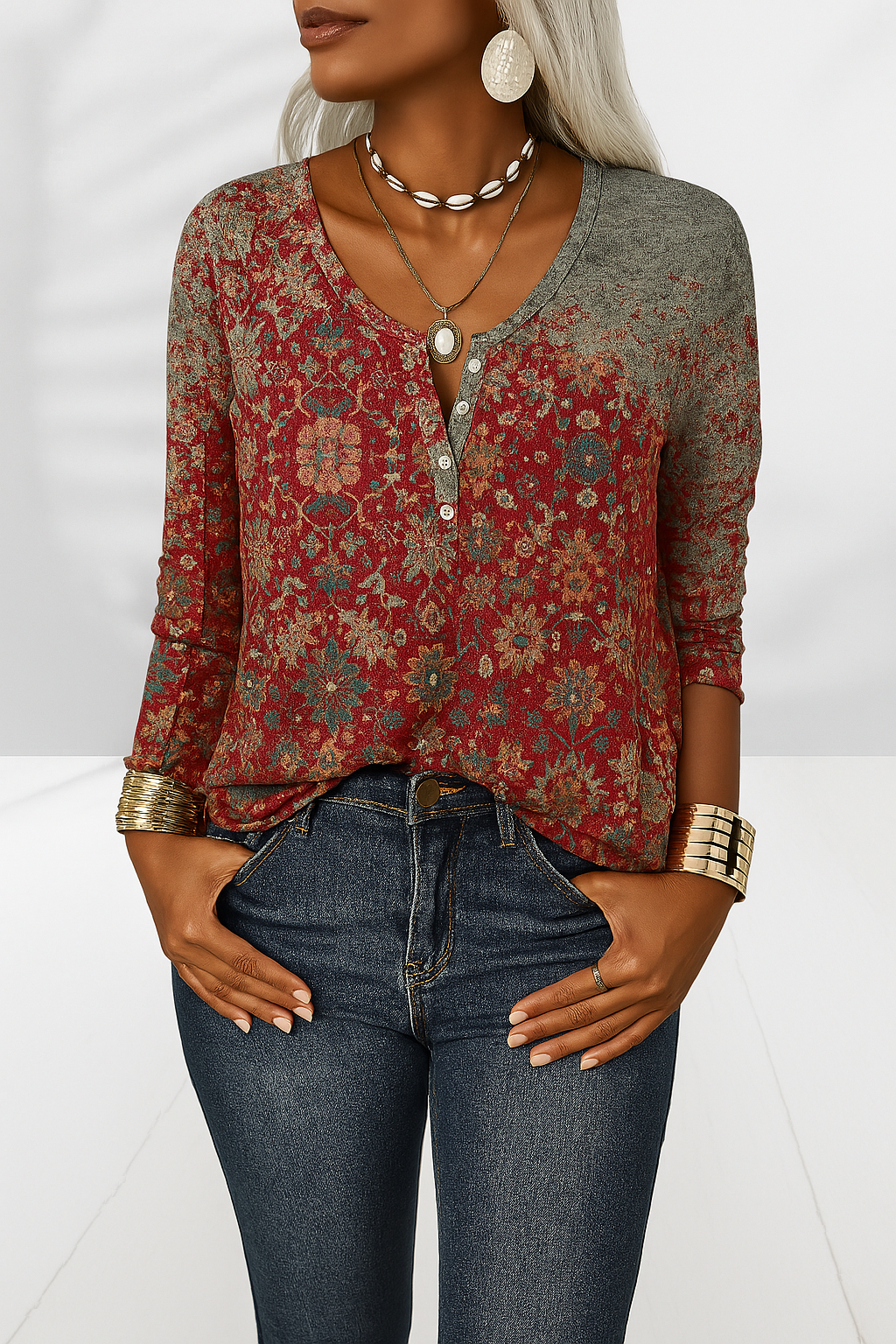 Alina | Elegancka bluzka boho
