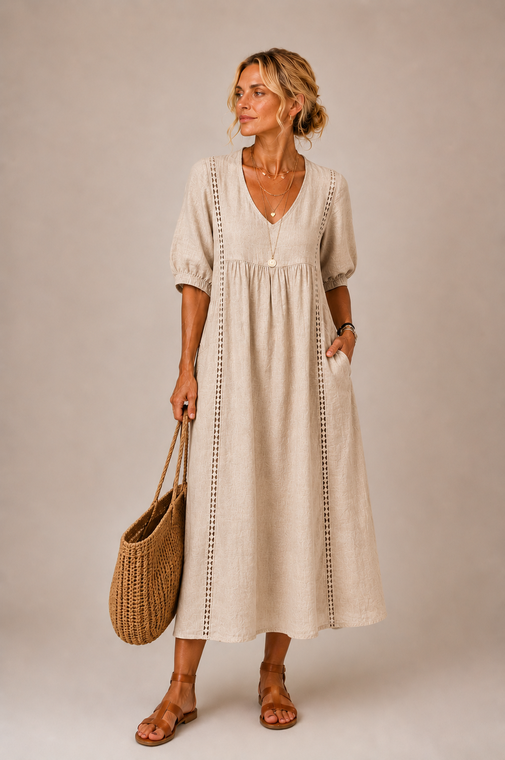 Gillian | Letnia sukienka midi