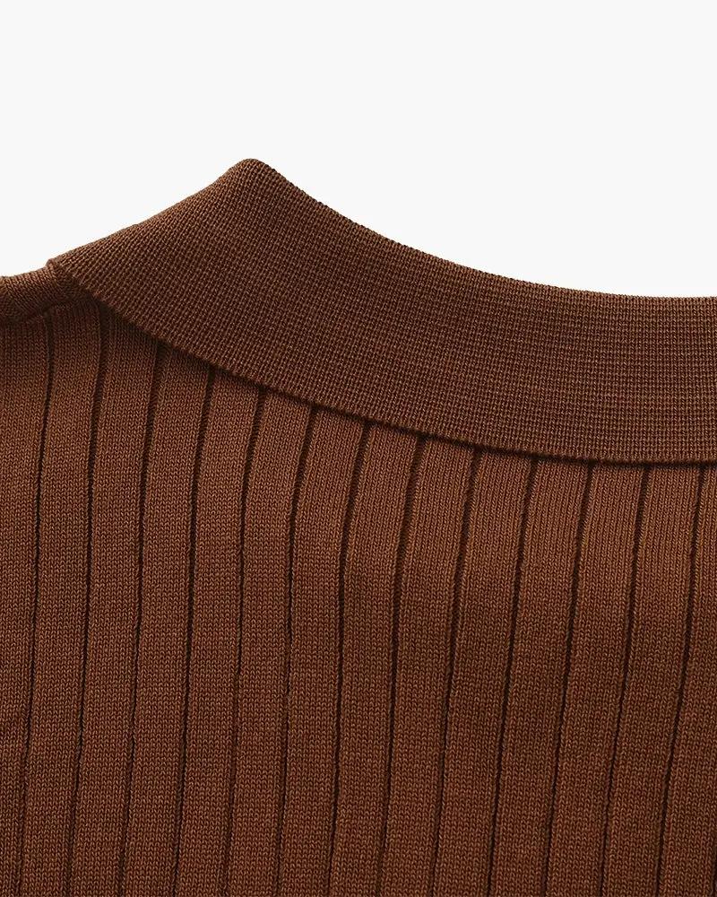 Prążkowane polo Premium
