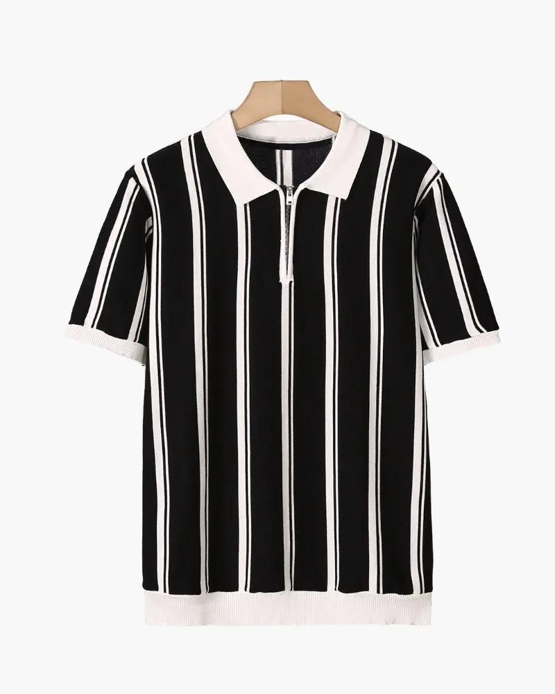 Sweter Modena z krótkim zamkiem
