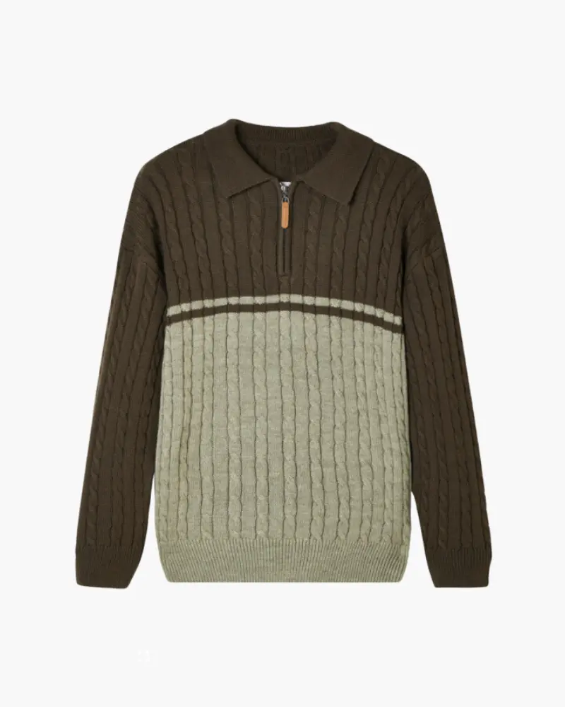 Sweter na zamek ze 100% wełny premium