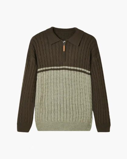 Sweter na zamek ze 100% wełny premium