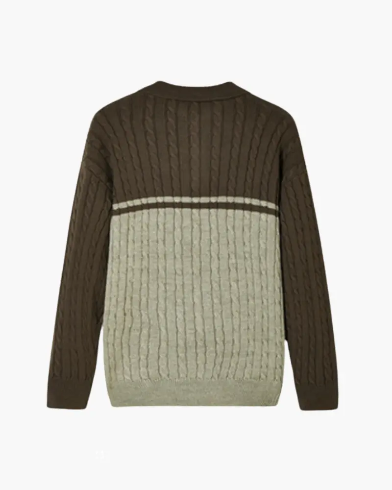 Sweter na zamek ze 100% wełny premium