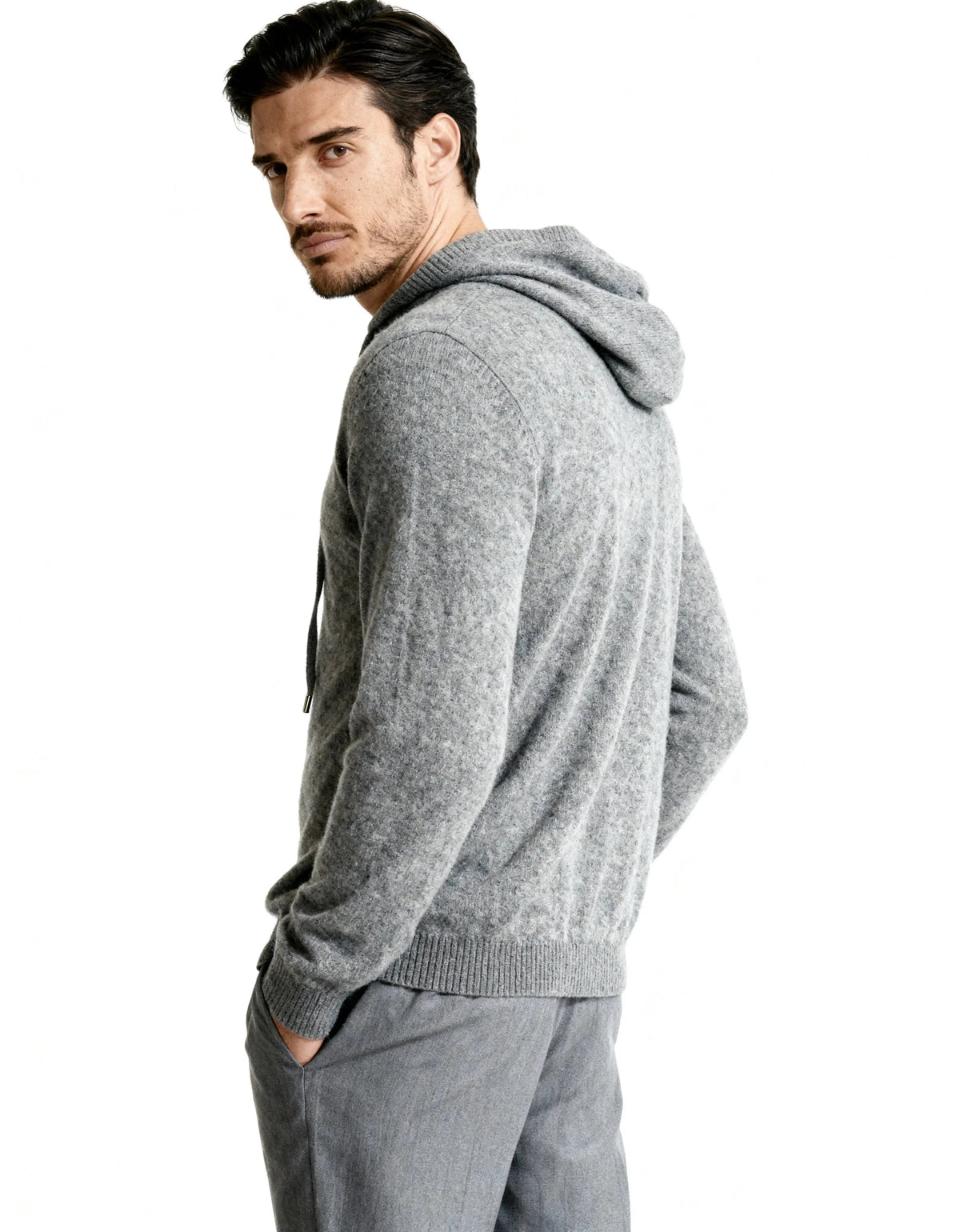 Bluza z kapturem ze 100% kaszmiru