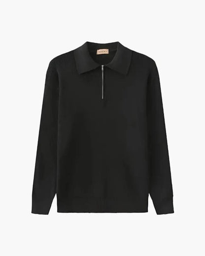 Sweter Cesare z krótkim zamkiem