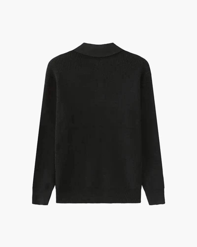 Sweter Cesare z krótkim zamkiem
