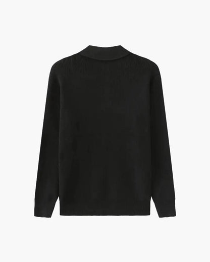 Sweter Cesare z krótkim zamkiem