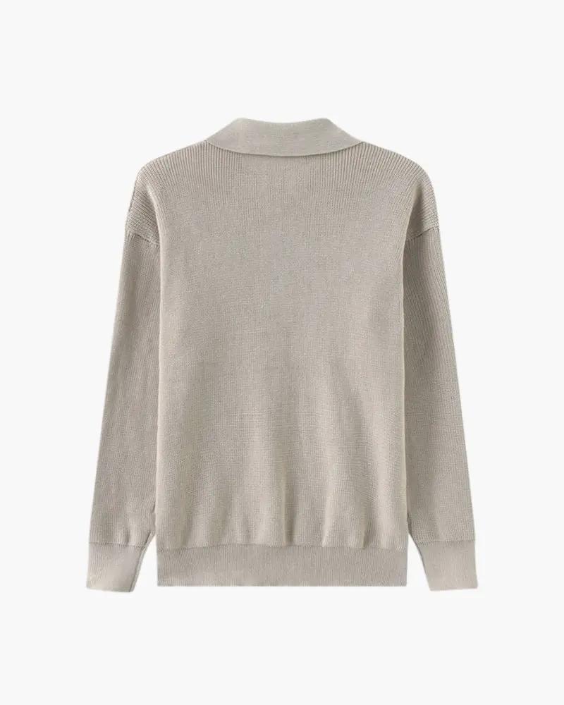 Sweter Cesare z krótkim zamkiem