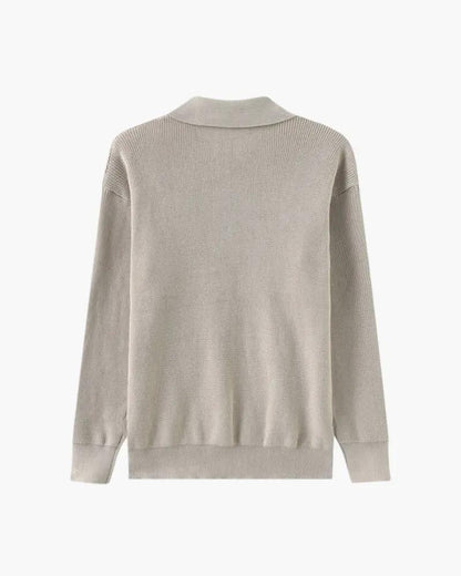 Sweter Cesare z krótkim zamkiem