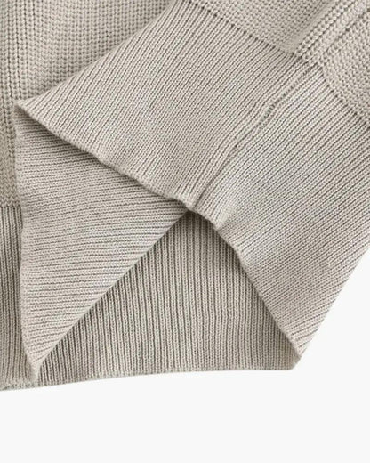 Sweter Cesare z krótkim zamkiem