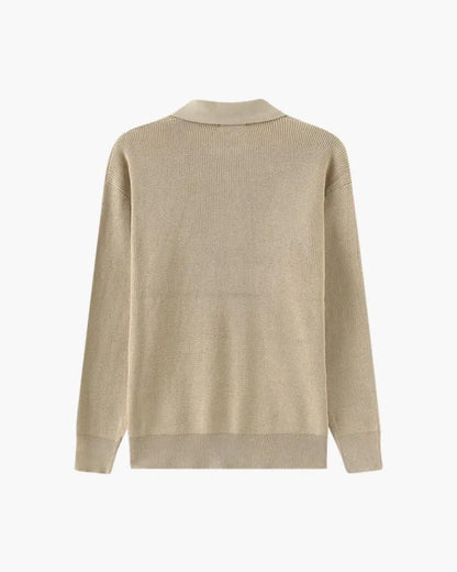 Sweter Cesare z krótkim zamkiem
