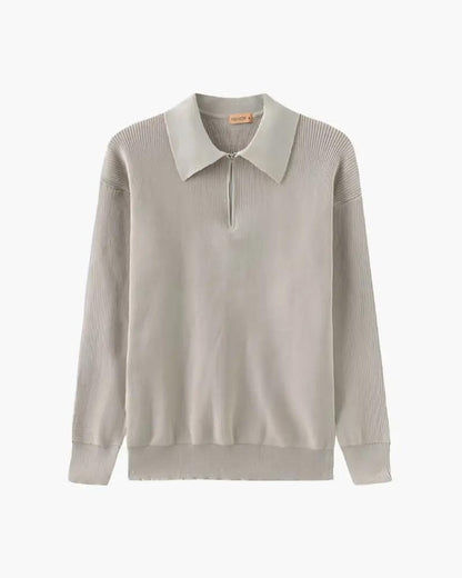 Sweter Cesare z krótkim zamkiem