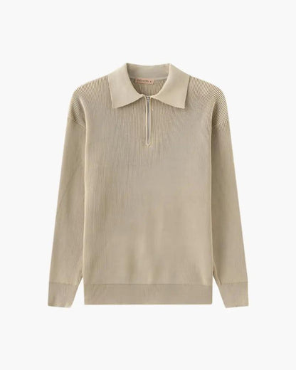 Sweter Cesare z krótkim zamkiem