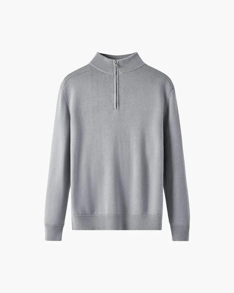 Sweter na zamek ze 100% wełny merino