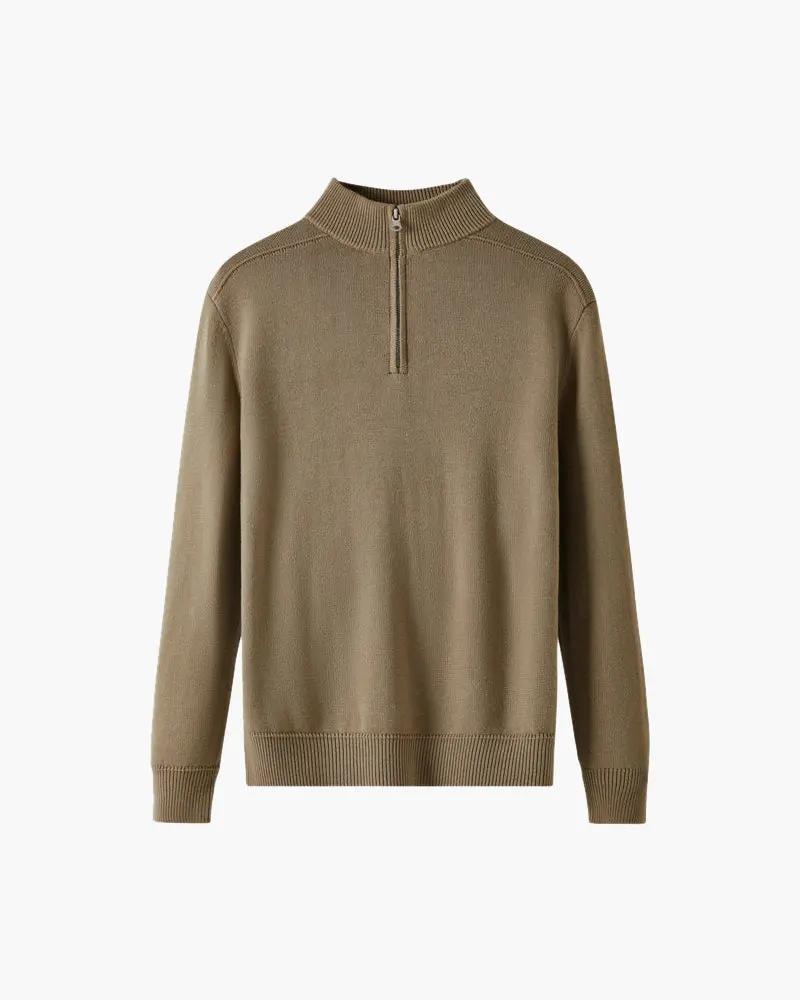 Sweter na zamek ze 100% wełny merino