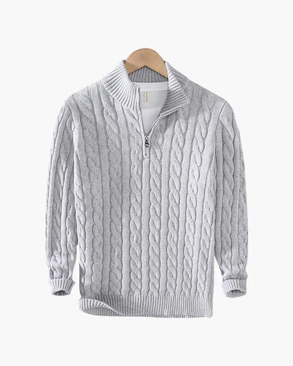 Sweter Verbier z krótkim zamkiem