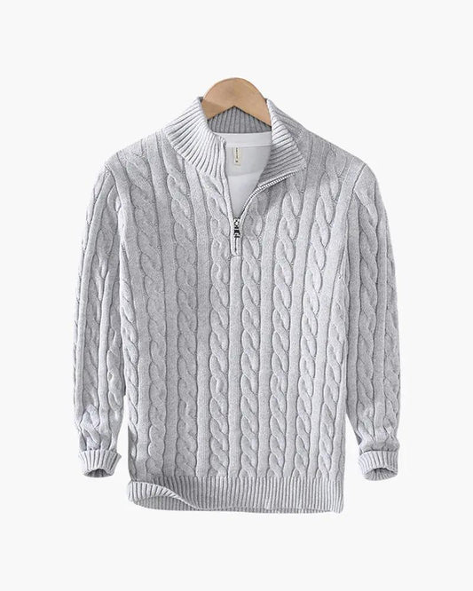 Sweter Verbier z krótkim zamkiem