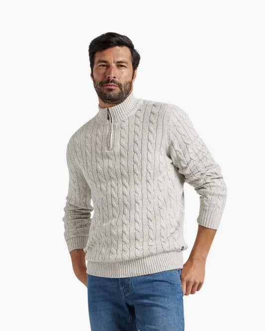 Sweter Verbier z krótkim zamkiem