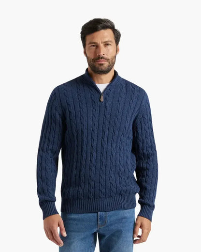 Sweter Verbier z krótkim zamkiem