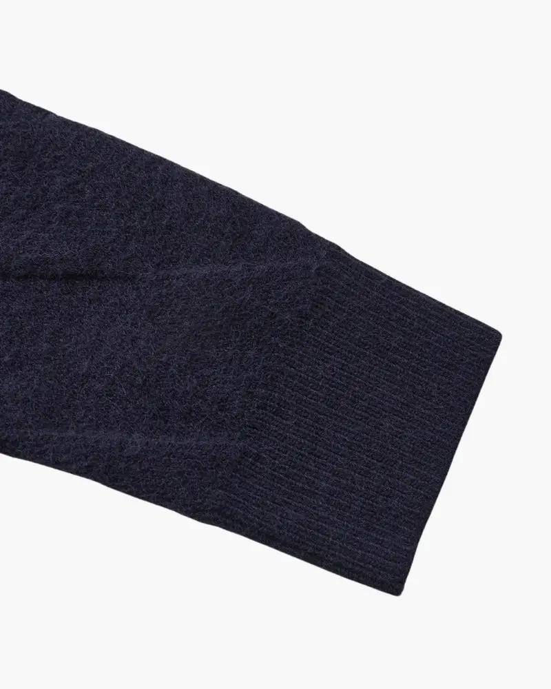 Sweter z okrągłym dekoltem w romby