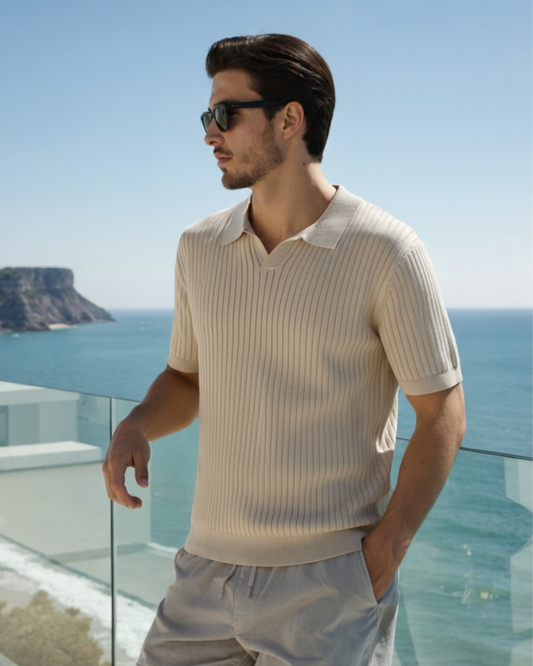 Prążkowane polo Premium